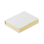 Sticky notes in 2 sizes in a notepad white colour second view