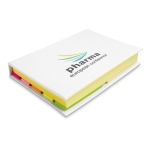 Sticky notes in 2 sizes in a notepad white colour main view