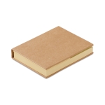 Sticky notes in 2 sizes in a notepad beige colour second view