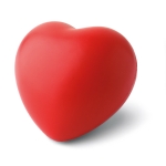 Heart-shaped stress ball in white or red as an employee gift red colour