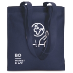 Affordable non-woven bag in attractive colours, 80 g/m2 blue colour main view