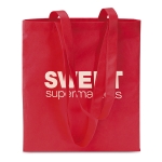 Affordable non-woven bag in attractive colours, 80 g/m2 red colour second main view