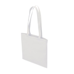 Affordable non-woven bag in attractive colours, 80 g/m2 white colour second view