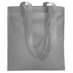 Affordable non-woven bag in attractive colours, 80 g/m2 grey colour