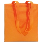 Affordable non-woven bag in attractive colours, 80 g/m2 orange colour