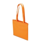 Affordable non-woven bag in attractive colours, 80 g/m2 orange colour second view