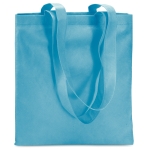 Affordable non-woven bag in attractive colours, 80 g/m2 turquoise colour