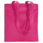 Affordable non-woven bag in attractive colours, 80 g/m2 fuchsia colour