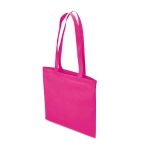 Affordable non-woven bag in attractive colours, 80 g/m2 fuchsia colour second view