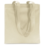 Affordable non-woven bag in attractive colours, 80 g/m2 ivory colour