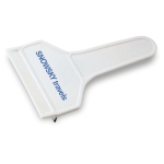 Affordable ice scraper for winter promotions white colour second main view