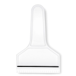 Affordable ice scraper for winter promotions white colour third view