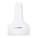 Affordable ice scraper for winter promotions white colour third main view