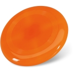 Plastic frisbee, for summer giveaways, Ø 23 cm orange colour