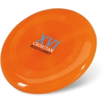 Plastic frisbee, for summer giveaways, Ø 23 cm orange colour main view