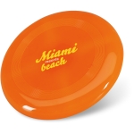 Plastic frisbee, for summer giveaways, Ø 23 cm orange colour second main view