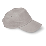 Cap with 5 panels and closure for promotions grey colour