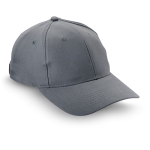 6-panel brushed cotton cap grey colour