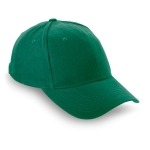 6-panel brushed cotton cap green colour