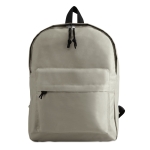 Children's backpack made of 600D polyester with front pocket grey colour