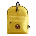 Children's backpack made of 600D polyester with front pocket yellow colour main view