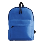 Children's backpack made of 600D polyester with front pocket royal blue colour