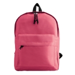 Children's backpack made of 600D polyester with front pocket fuchsia colour