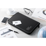 Folder with various compartments and notepad, A4 black colour main ambient view