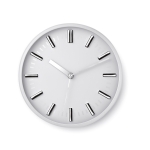 White analogue wall clock for promotions white colour