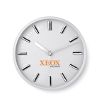 White analogue wall clock for promotions white colour main view