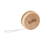 Wooden yo-yo children's toy wood colour second main view