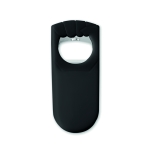 Bottle openers in plastic for promotional events black colour