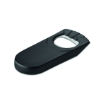 Bottle openers in plastic for promotional events black colour second view