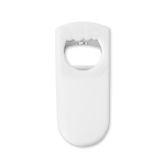 Bottle openers in plastic for promotional events white colour