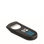 Bottle openers in plastic for promotional events view with print area