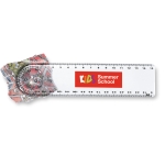 Transparent ruler with magnifying glass for events transparent colour main view