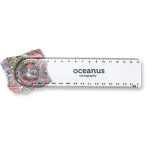 Transparent ruler with magnifying glass for events transparent colour third main view