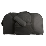 Travel bag with adjustable strap, 600D polyester black colour second view