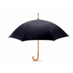 Automatic umbrella with pole, tips and crown of wood, Ø 104 black colour third view