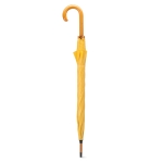 Automatic umbrella with pole, tips and crown of wood, Ø 104 yellow colour second view