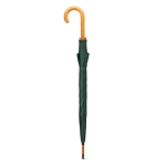 Automatic umbrella with pole, tips and crown of wood, Ø 104 green colour second view