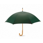 Automatic umbrella with pole, tips and crown of wood, Ø 104 green colour third view