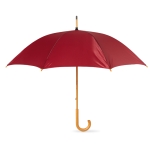 Manual umbrella with pole, tips and crown, Ø 104 burgundy colour