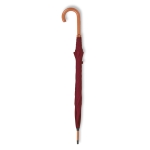 Manual umbrella with pole, tips and crown, Ø 104 burgundy colour third view