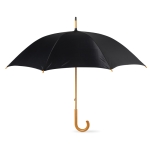 Manual umbrella with pole, tips and crown, Ø 104 black colour second view