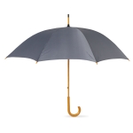 Manual umbrella with pole, tips and crown, Ø 104 grey colour