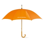 Manual umbrella with pole, tips and crown, Ø 104 orange colour main view