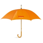 Manual umbrella with pole, tips and crown, Ø 104 orange colour second main view