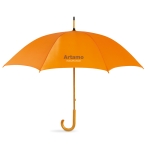 Manual umbrella with pole, tips and crown, Ø 104 orange colour third main view