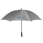 XXL golf umbrella with fibreglass stick, Ø 132 grey colour main view